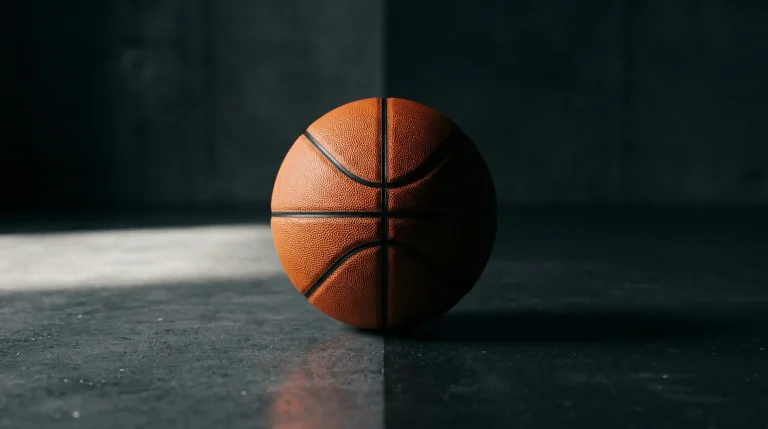 Integridad en apuestas de jugadores NBA con balon de baloncesto y escudo de proteccion
